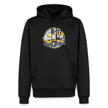 Flugzeug Weltkrieg - Boeing B-17 Flying Fortress - Männer Premium Bio Hoodie - Schwarz - Vorne - Nico (187cm)
