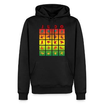 Judo Judoka Kämpfer Geschenk Geburtstag Kämpfer - Männer Premium Bio Hoodie - Schwarz - Vorne - Nico (187cm)