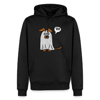 Geist Unheimlich Hund Urlaub Halloween Geschenk - Männer Premium Bio Hoodie - Schwarz - Vorne - Nico (187cm)