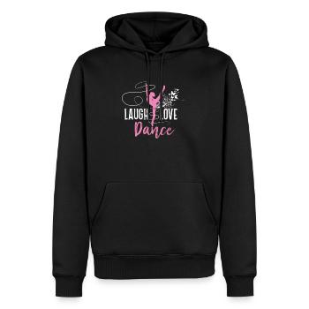 Lachen Sie Liebes-Ballett-Tanz-Ballerina-Tänzerin - Männer Premium Bio Hoodie - Schwarz - Vorne - Nico (187cm)