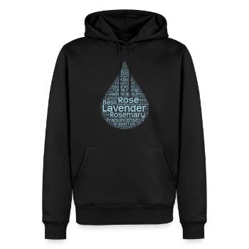 Aromatherapie Ätherische Öle Tropfen Geschenk - Männer Premium Bio Hoodie - Schwarz - Vorne - Nico (187cm)