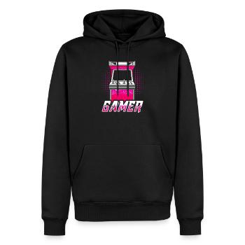Gaming Gaming Gaming Gaming Gaming Gaming Gaming - Männer Premium Bio Hoodie - Schwarz - Vorne - Nico (187cm)