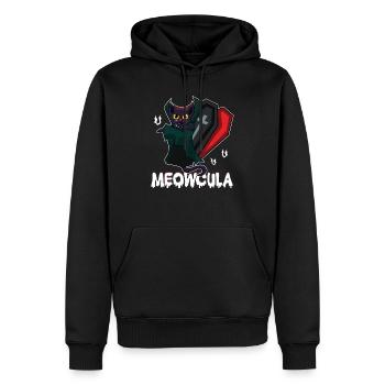 Meowcula Vampir Katze Halloween Kostüm Geschenk - Männer Premium Bio Hoodie - Schwarz - Vorne - Nico (187cm)