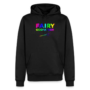 Feenhafter Pate - Männer Premium Bio Hoodie - Schwarz - Vorne - Nico (187cm)