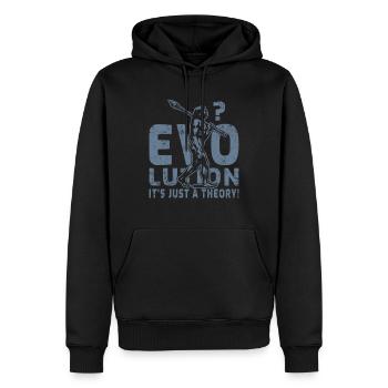 Néandertal - Sweat à capuche Premium bio Homme - noir - Devant - Nico (187cm)