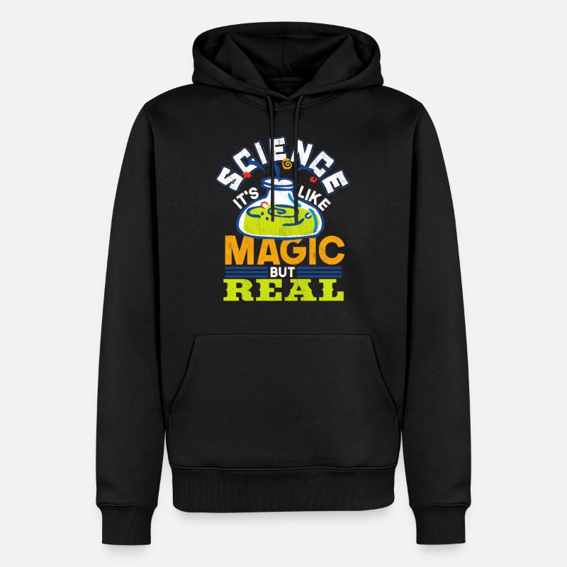 Science Magie Science - Sweat à capuche Premium bio Homme - noir