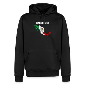 Mexiko - Männer Premium Bio Hoodie - Schwarz - Vorne - Nico (187cm)