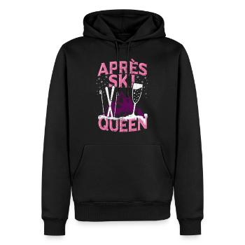 Drôle Sports d'hiver Après Ski Party Fun Gift - Sweat à capuche Premium bio Homme - noir - Devant - Nico (187cm)