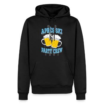 Fun Après-Ski Party Winter Fun Fun Gift - Sweat à capuche Premium bio Homme - noir - Devant - Nico (187cm)
