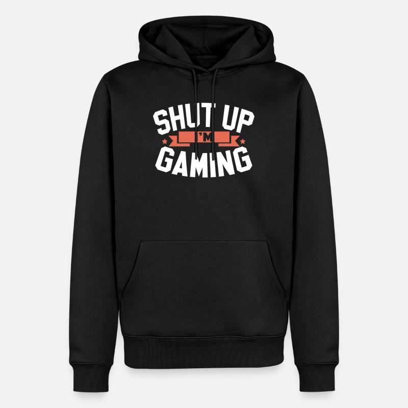 Gamer - Männer Premium Bio Hoodie - Schwarz