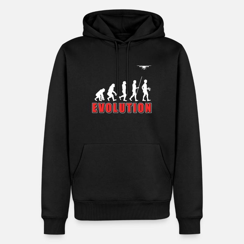 Drone Evolution - Sweat à capuche Premium bio Homme - noir