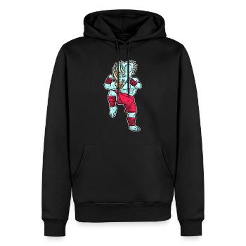 Triceratops Kickboxen - Männer Premium Bio Hoodie - Schwarz - Vorne - Nico (187cm)