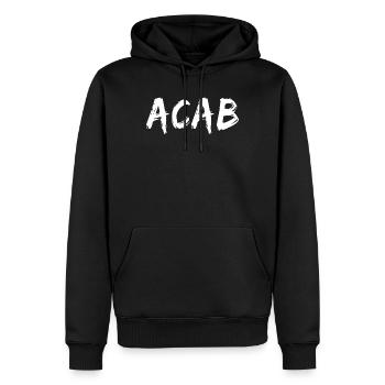 A.C.A.B. ACAB Design T-Shirt All Cops - Männer Premium Bio Hoodie - Schwarz - Vorne - Nico (187cm)