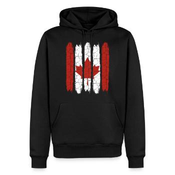 Canada - Sweat à capuche Premium bio Homme - noir - Devant - Nico (187cm)