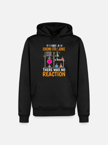 Expérience de chimie avec science physique - Sweat à capuche Premium bio Homme - noir