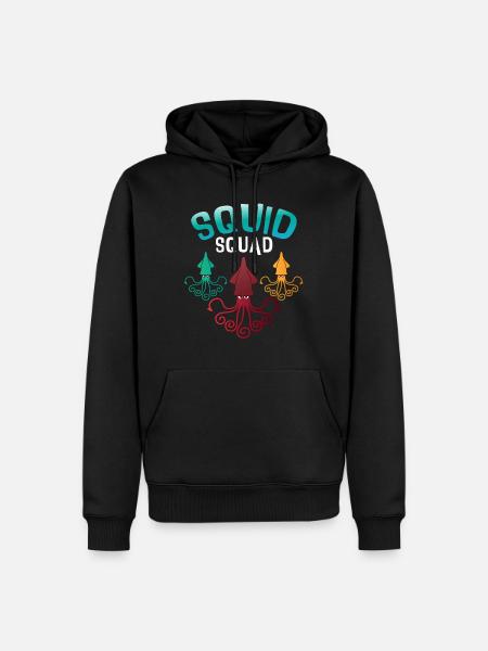 Squid Squad - Men’s Premium Organic Hoodie - black