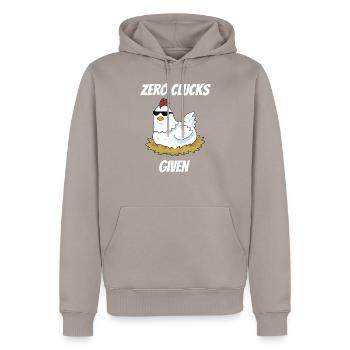 Cooles Hühnchen Hühnerhalter Hühnerstall Geschenk - Männer Premium Bio Hoodie - Taupe - Vorne - Nico (187cm)