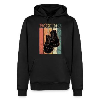 boxing boxing boxing boxing gift fight - Men’s Premium Organic Hoodie - black - Front - Nico (187cm)