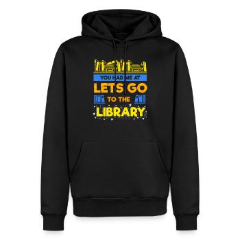 You had me at Library Reading Read Book Bookworm - Men’s Premium Organic Hoodie - black - Front - Nico (187cm)