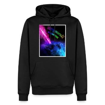 KITTYCORN, CAT, UNICORN, FANTASY, Gift - Men’s Premium Organic Hoodie - black - Front - Nico (187cm)