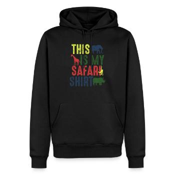 Afrika Afrika Afrika Elefanten Safari Nashorn - Männer Premium Bio Hoodie - Schwarz - Vorne - Nico (187cm)