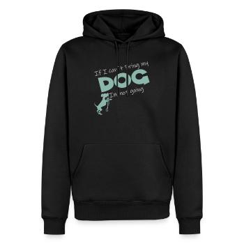 Chien Chien Cadeau Idée Cadeau Chiot Chien - Sweat à capuche Premium bio Homme - noir - Devant - Nico (187cm)