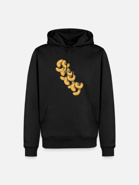 Cashew nuts art gift - Men’s Premium Organic Hoodie - black