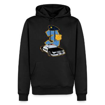 3 Jahre Alt Geschenk Polizei Wagen Offizier Kind - Männer Premium Bio Hoodie - Schwarz - Vorne - Nico (187cm)