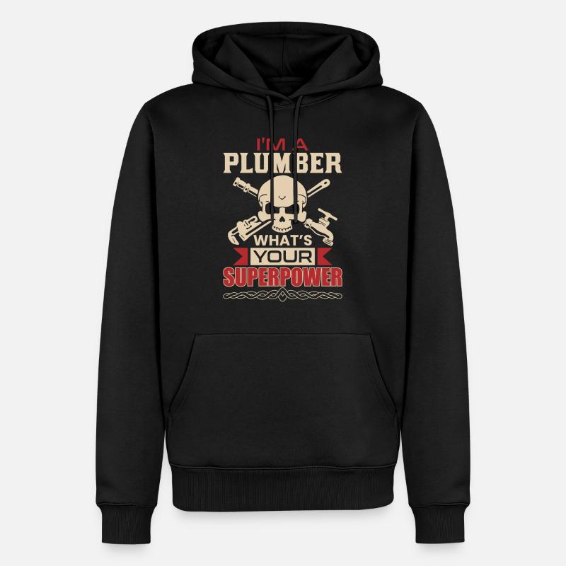 KLEMPNER - Männer Premium Bio Hoodie - Schwarz