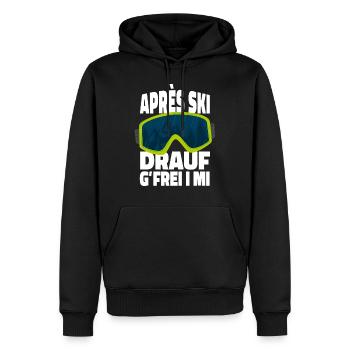 Cadeau de sports d'hiver après-ski - Sweat à capuche Premium bio Homme - noir - Devant - Nico (187cm)