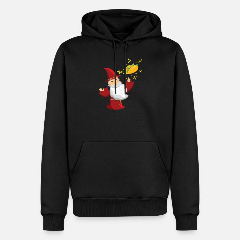 Taco-Zauberer - Männer Premium Bio Hoodie - Schwarz