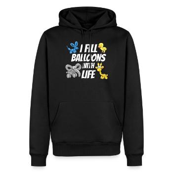 Balloon Animals Artist Children's Birthday Gift - Men’s Premium Organic Hoodie - black - Front - Nico (187cm)