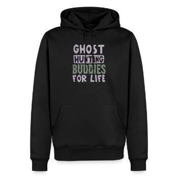 Ghost Hunter Polafe Forever Gift - Sweat à capuche Premium bio Homme - noir - Devant - Nico (187cm)