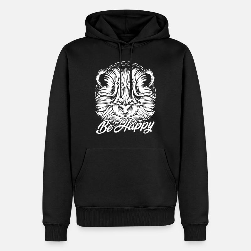 Hamster - Männer Premium Bio Hoodie - Schwarz