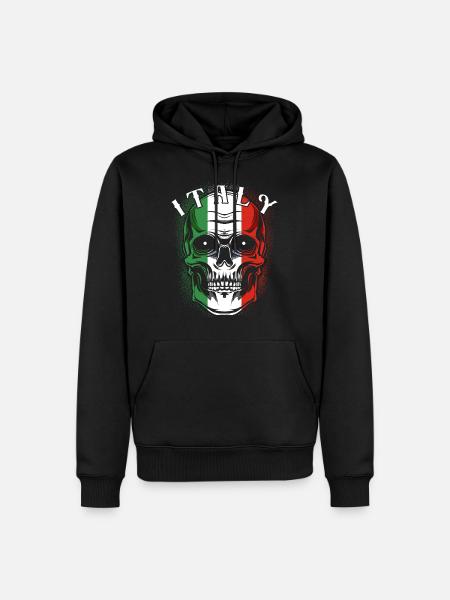 Italy - Men’s Premium Organic Hoodie - black