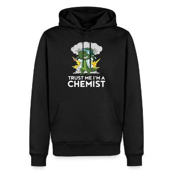 Chimiste Dino Laboratoire Chimie Enfants Cadeau - Sweat à capuche Premium bio Homme - noir - Devant - Nico (187cm)