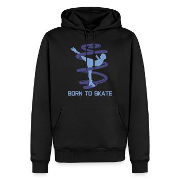 Figure skating skates figure - Men’s Premium Organic Hoodie - black - Front - Nico (187cm)