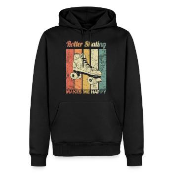 roller skates - Männer Premium Bio Hoodie - Schwarz - Vorne - Nico (187cm)