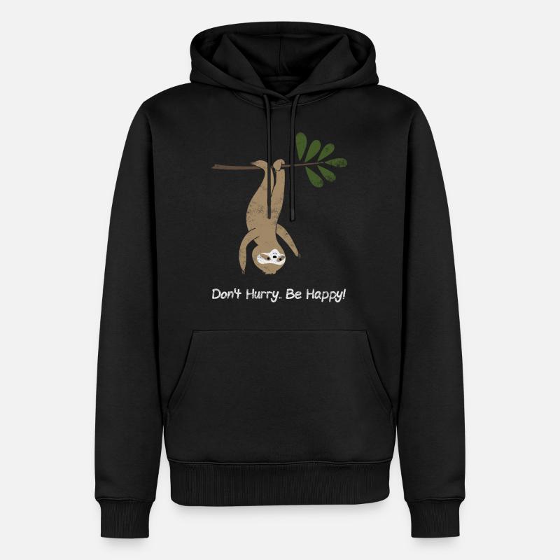 indolence - Sweat à capuche Premium bio Homme - noir