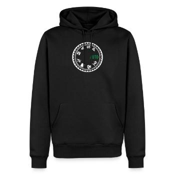 DSLR Kamera Zifferblatt lustig ich liebe Fotografie Fotos - Männer Premium Bio Hoodie - Schwarz - Vorne - Nico (187cm)