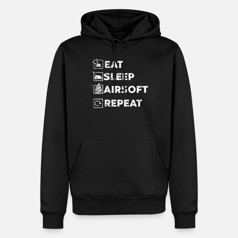 Airsoft - Männer Premium Bio Hoodie - Schwarz