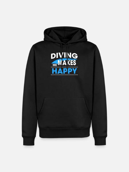 DIVING - Men’s Premium Organic Hoodie - black