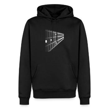 Bass Guitar Band Musician Player Metal Rock - Men’s Premium Organic Hoodie - black - Front - Nico (187cm)