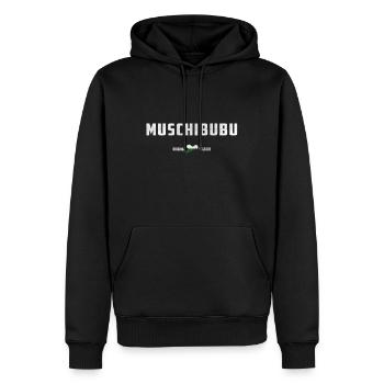 Muschibubu - dicton saxon drôle patrie Ossi - Sweat à capuche Premium bio Homme - noir - Devant - Nico (187cm)
