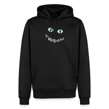 Behalte Wonderland Mad - Alice - Männer Premium Bio Hoodie - Schwarz - Vorne - Nico (187cm)