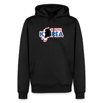 Nordkorea Südkorea Korea Flagge Fahne - Männer Premium Bio Hoodie - Schwarz - Vorne - Nico (187cm)