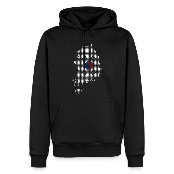 Nordkorea Südkorea Asien Flagge Fahne - Männer Premium Bio Hoodie - Schwarz - Vorne - Nico (187cm)