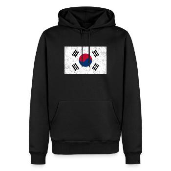Nordkorea Südkorea Flagge Geschenk Fahne - Männer Premium Bio Hoodie - Schwarz - Vorne - Nico (187cm)
