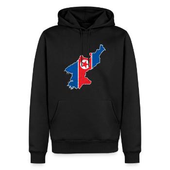 Nordkorea Südkorea Fahne Korea Asien - Männer Premium Bio Hoodie - Schwarz - Vorne - Nico (187cm)