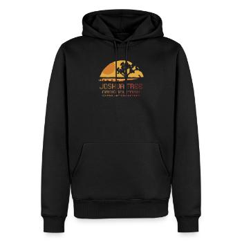 Joshua-Tree-Nationalpark - Männer Premium Bio Hoodie - Schwarz - Vorne - Nico (187cm)
